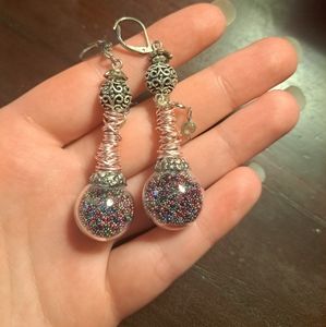 Ebay Genie Bottle Dangle earrings **note: handmade**